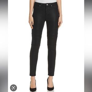 Elie Tahari | Black moto jeans